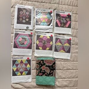 2012 Jo-Ann Fabrics Kaleidoscope Quilt Blocks And Fabrics New Old Stock